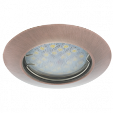 Светильник Ecola Light MR16 DL92 GU5.3 встр. выпуклый Черненая Медь 30x80
