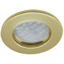 Светильник Ecola Light MR16 DL90 GU5.3 встр. плоский Золото 30x80