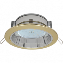Встраиваемый потолочный светильник Ecola GX53 H2R 220V GX53 золото  58х125
