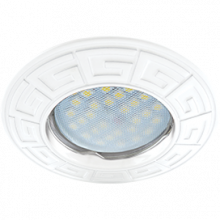 Ecola MR16 DL110А GU5.3 Светильник встр. литой Антик Белый 24x86