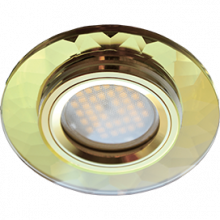 Ecola MR16 DL1654 GU5.3 Glass Стекло Круг граненый Золото / Золото 25x90