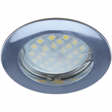 Светильник Ecola MR16 DL100 GU5.3 встр. литой Хром 24x75