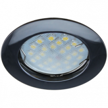 Светильник Ecola MR16 DL100 GU5.3 встр. литой Черный Хром 24x75