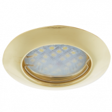 Светильник Ecola Light MR16 DL92 GU5.3 встр. выпуклый Золото 30x80