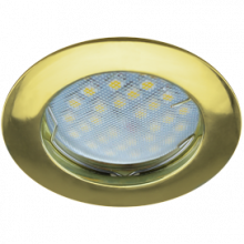 Светильник Ecola MR16 DL100 GU5.3 встр. литой Золото 24x75