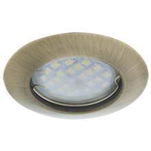 Светильник Ecola Light MR16 DL92 GU5.3 встр. выпуклый Черненая Бронза 30x80