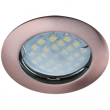 Светильник Ecola MR16 DL100 GU5.3 встр. литой Черненая Медь 24x75
