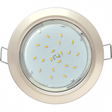 Ecola GX53 H4 светильник встраив. без рефл.  Жемчуг 38x106 (к+) - 2pack (кd102)