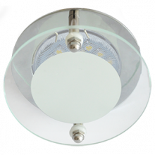 Ecola MR16 DL201 GU5.3 Glass Круг со стеклом Прозрачный и Матовый / Хром 45x80