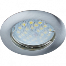 Светильник Ecola MR16 DL100 GU5.3 встр. литой Сатин-Хром 24x75