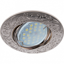 Ecola MR16 DL114 GU5.3 Светильник встр. литой поворотный Лианы Сатин-Хром 25x90