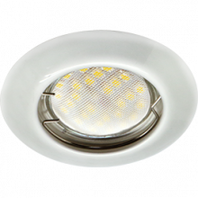 Ecola Light MR16 DL92 GU5.3 Светильник встр. выпуклый Перламутровое серебро 30x80