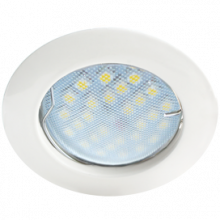 Светильник Ecola MR16 DL100 GU5.3 встр. литой Белый 24x75