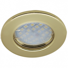 Светильник Ecola Light MR16 DL90 встраиваемый плоский Золото 30x80 - 2 pack
