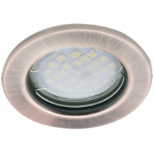 Светильник Ecola Light MR16 DL90 GU5.3 встр. плоский Черненая Медь 30x80