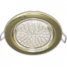 Встраиваемый потолочный светильник Ecola GX53 H4 220V GX53 золото 38х106- 10 pack