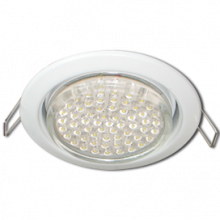 Встраиваемый потолочный светильник Ecola GX53 H4  without reflector_white (светильник) 38x10 pack